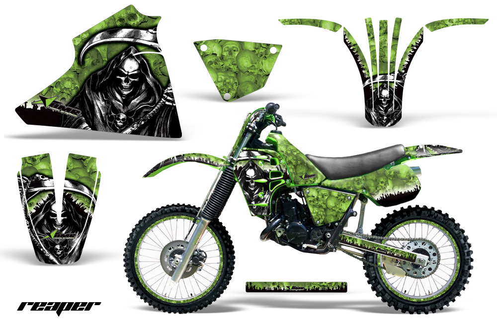 Kawasaki KX125 1983-1985 Graphics Kit Decal Reaper G NPs